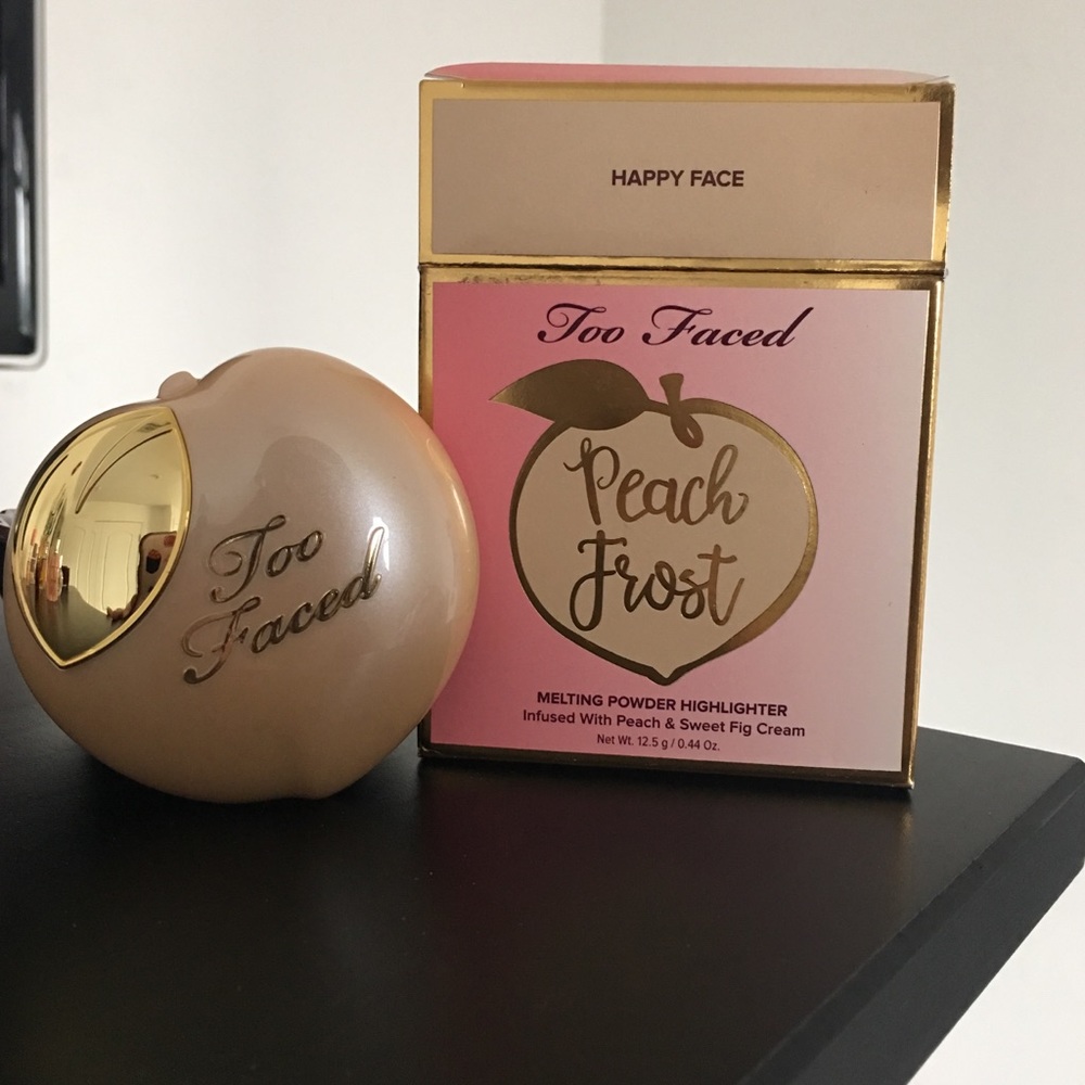 too faced peach frost melting powder highlight 🍑